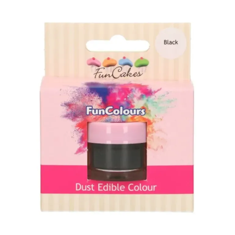 Poudre comestible Noir 1,5 g FunCakes