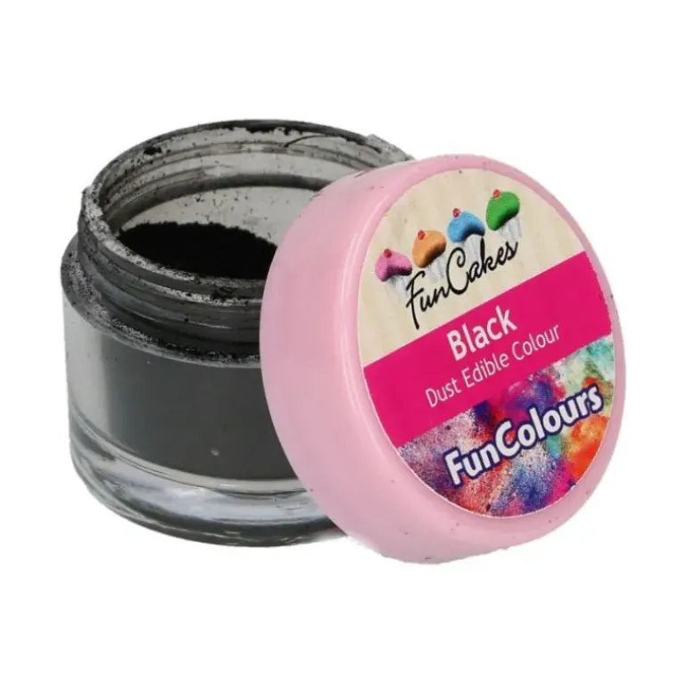 Poudre comestible Noir 1,5 g FunCakes