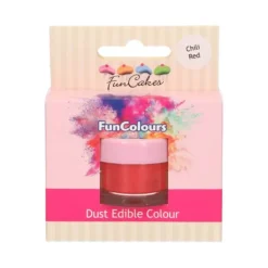 Poudre comestible Rouge piment 1,5 g FunCakes