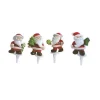 Père Noël 4 modèles sur pique x48