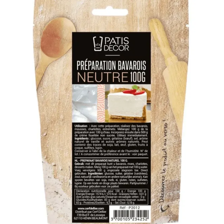 Préparation Bavarois Neutre 100 g Patisdécor