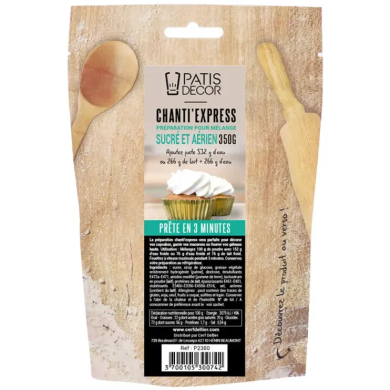 Préparation Chanti’Express 350 g Patisdécor