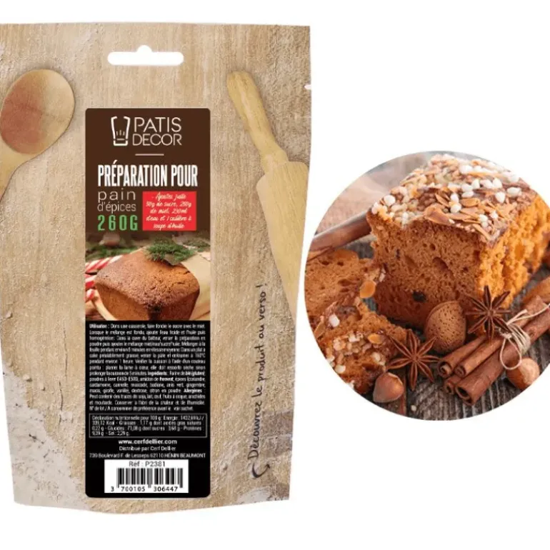 Préparation pour Pain d'Epices 260 g Patisdécor