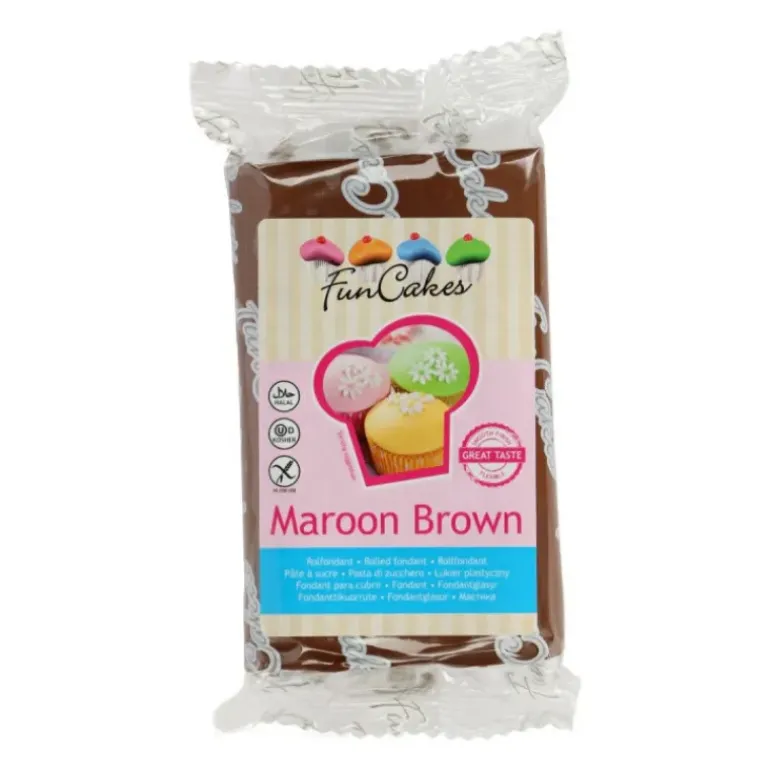 Pâte à Sucre Marron 250g Funcakes