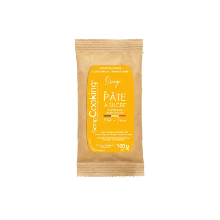 Pâte à Sucre Orange 100 g Scrapcooking