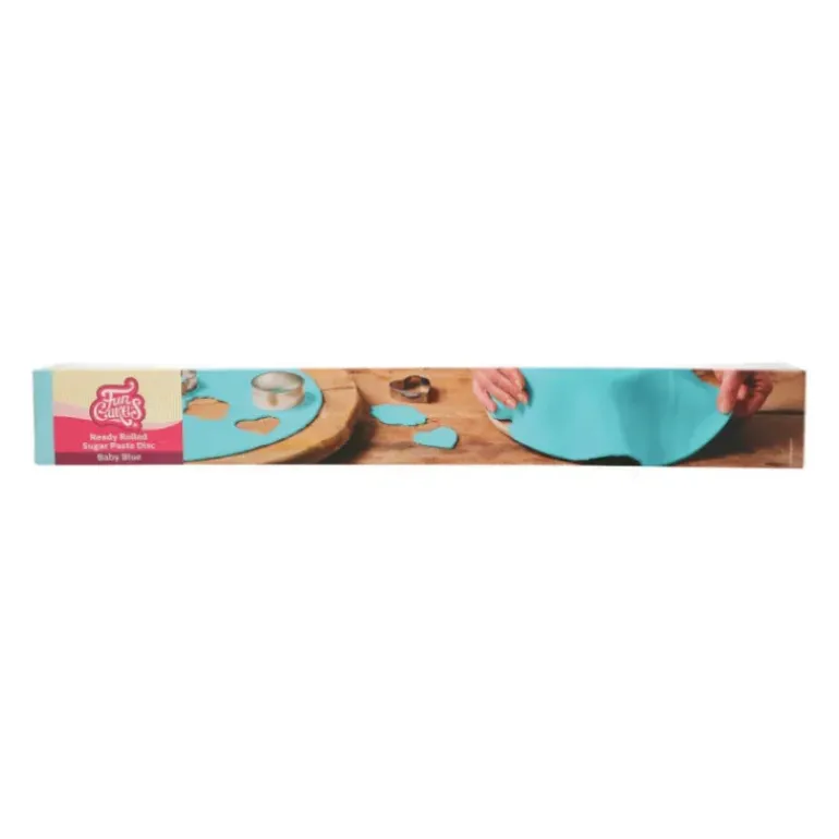 Pâte à Sucre Prête à Dérouler Bleu Clair 430 g Funcakes