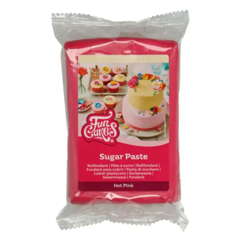 Pâte à Sucre Rose Framboise 250g Funcakes