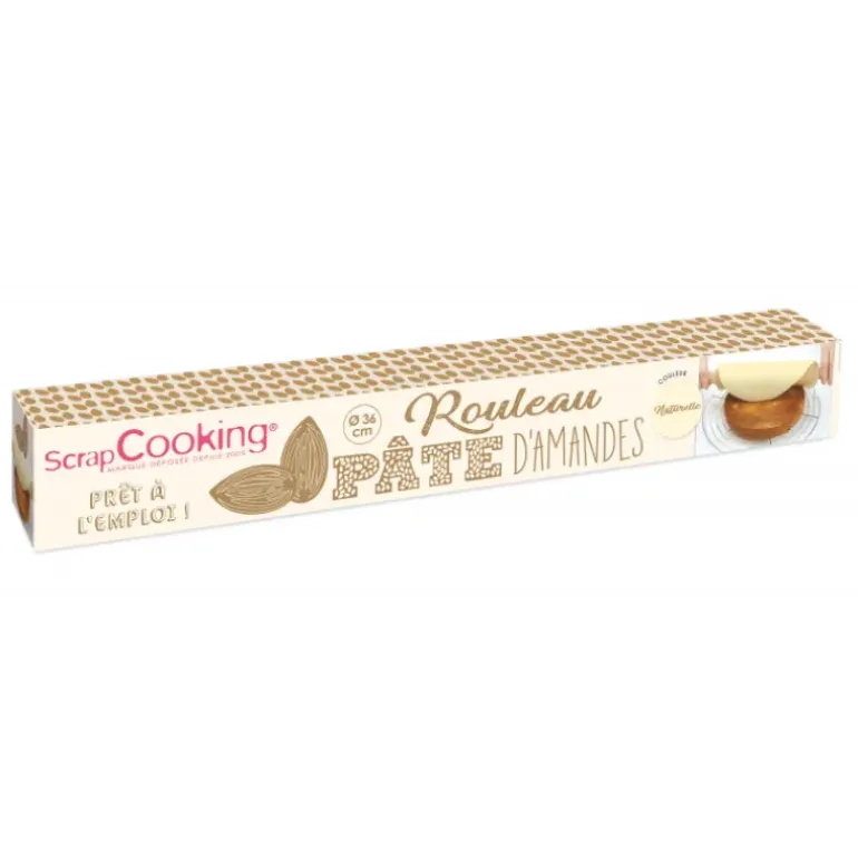 Pâte d'Amande Naturelle en Rouleau ⌀ 36 cm 300g Scrapcooking