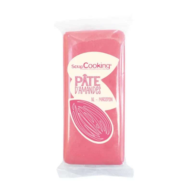 Pâte d'Amande Rose 20% 200g Scrapcooking