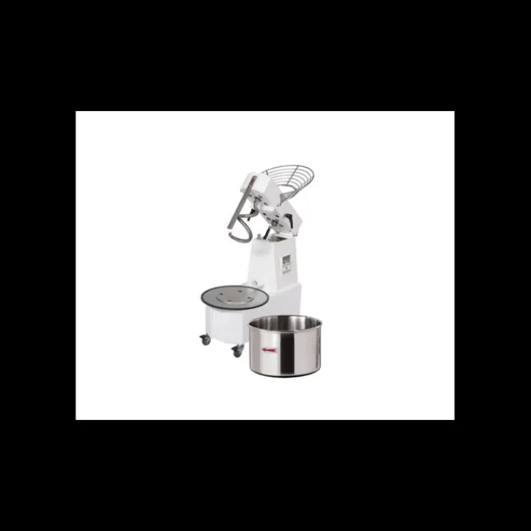 Pétrin spirale triphasé 25 kg 2 vitesses Mecnosud