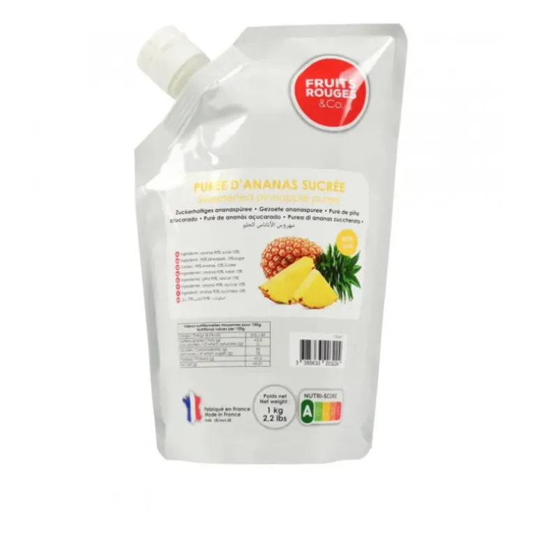 Purée d'Ananas 1kg Fruits Rouges & Co