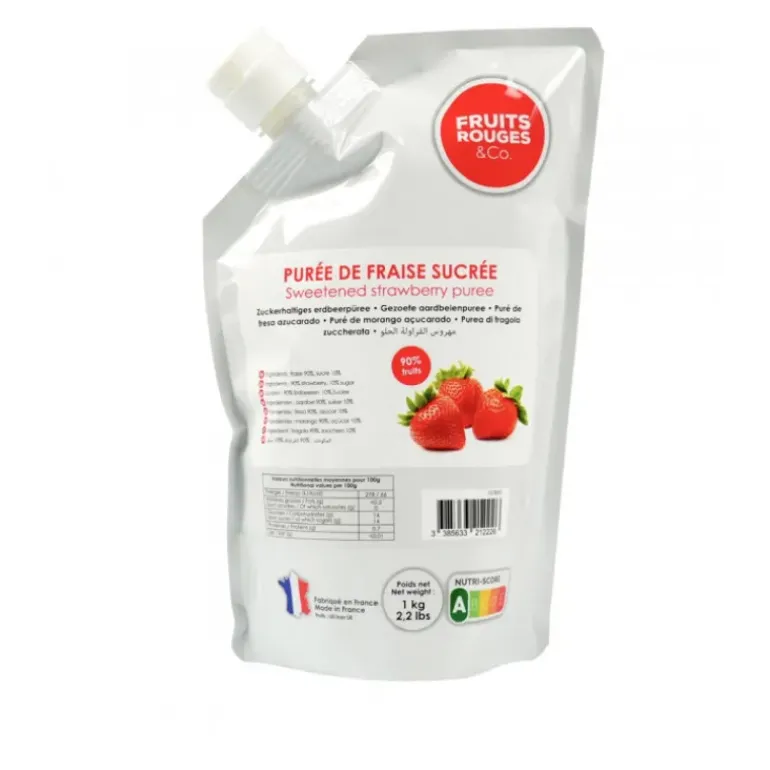 Purée de Fraise 1kg Fruits Rouges & Co