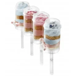 Push up Cakes Ø 5 cm x H 9,5 cm (x4) Ibili