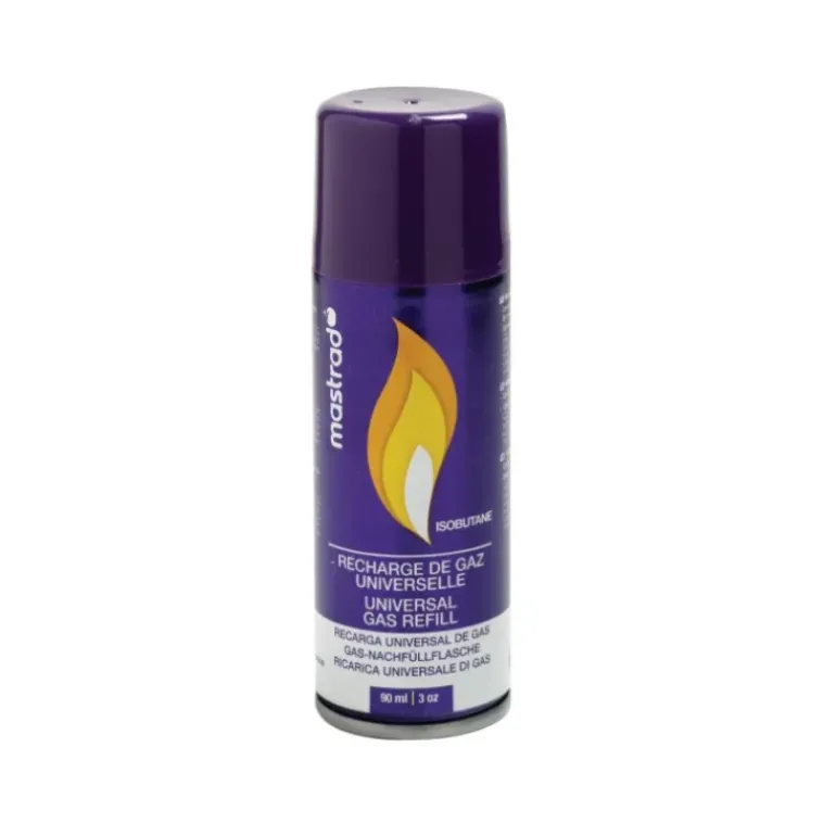 Recharge de Gaz pour Chalumeau et Briquet 90 ml Mastrad