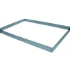 Rectangle Inox sans fond 49,5 x 29 cm H.4,5 cm
