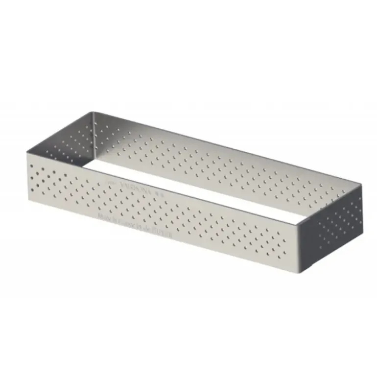 Rectangle perforé 12 x 4 cm de L'école Valrhona par De Buyer
