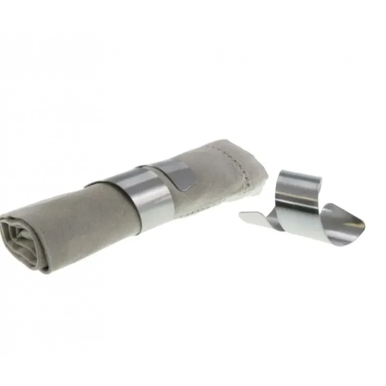 Rond de serviette inox Ellipse diamètre 4cm par LeBrun (x4)