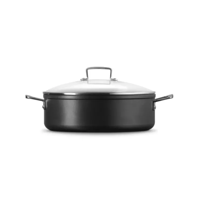 Rondeau avec Couvercle 30 cm Anti-Adhérent Les Forgées Le Creuset
