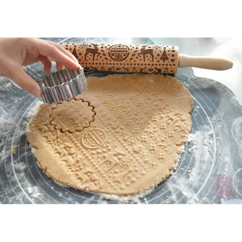 Rouleau à Pâtisserie Motifs Noël Xmas 39 cm