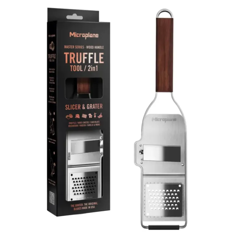 Râpe à Truffes 2en1 Master Manche en Bois Microplane