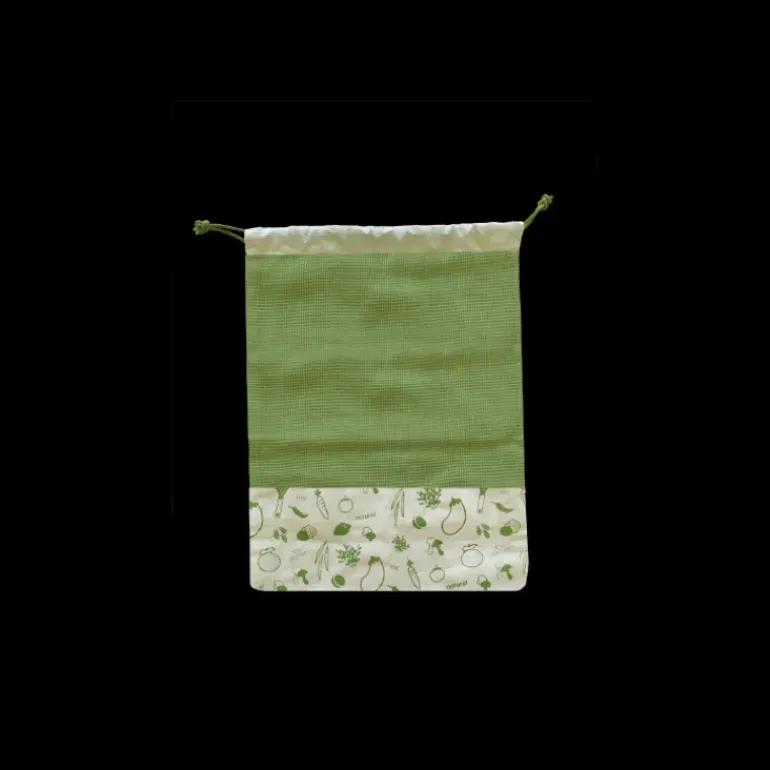 Sac à Légumes Coton Bio Vert 30 x 40 cm Pebbly