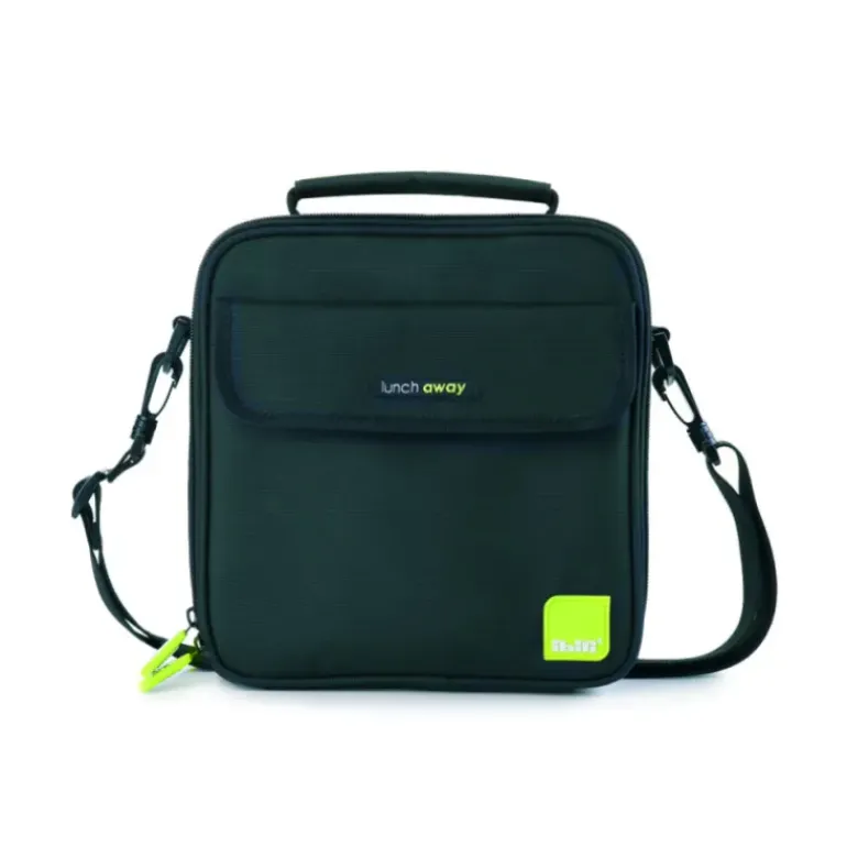Sac Lunch Isotherme + 2 Boîtes Hermétique Plastique Vert Ibili