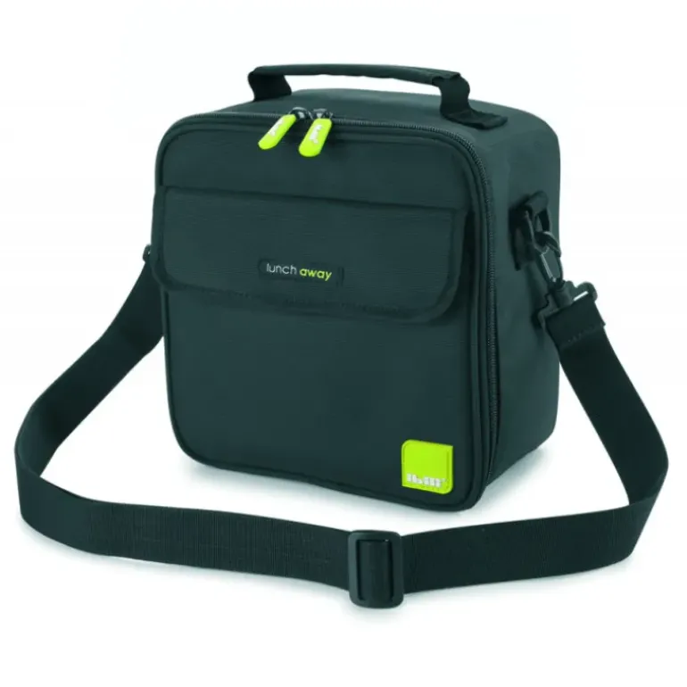 Sac Lunch Isotherme + 2 Boîtes Hermétique Plastique Vert Ibili