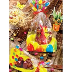 Sachet avec Fond Oeufs de Pâques 46 x 16 x 8 cm (x100)