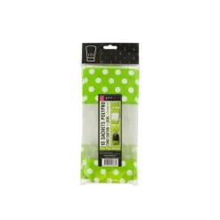 Sachet Bonbon 10 x 22 cm Anis à Pois Blancs Patisdécor (x10)