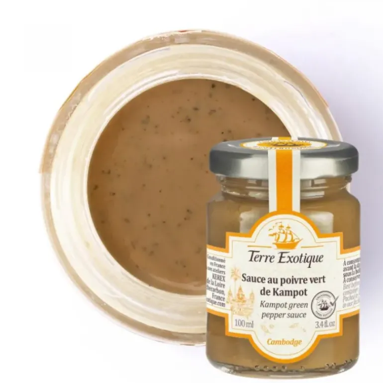 Sauce au Poivre Vert de Kampot 100 ml Terre Exotique