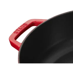 Sauteuse en Fonte Chistera 24 cm Rouge Cerise Staub