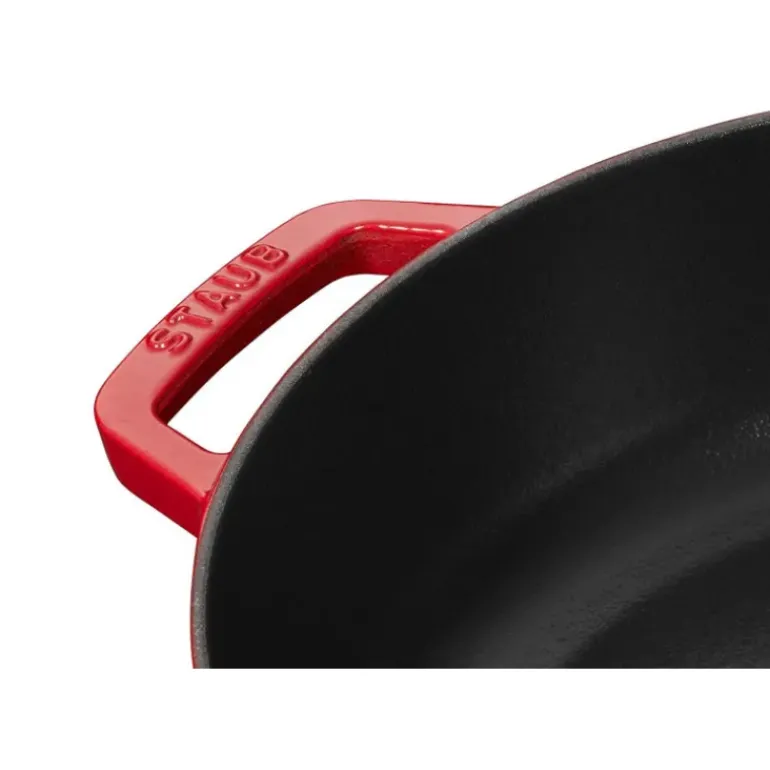Sauteuse en Fonte Chistera 28 cm Rouge Cerise Staub