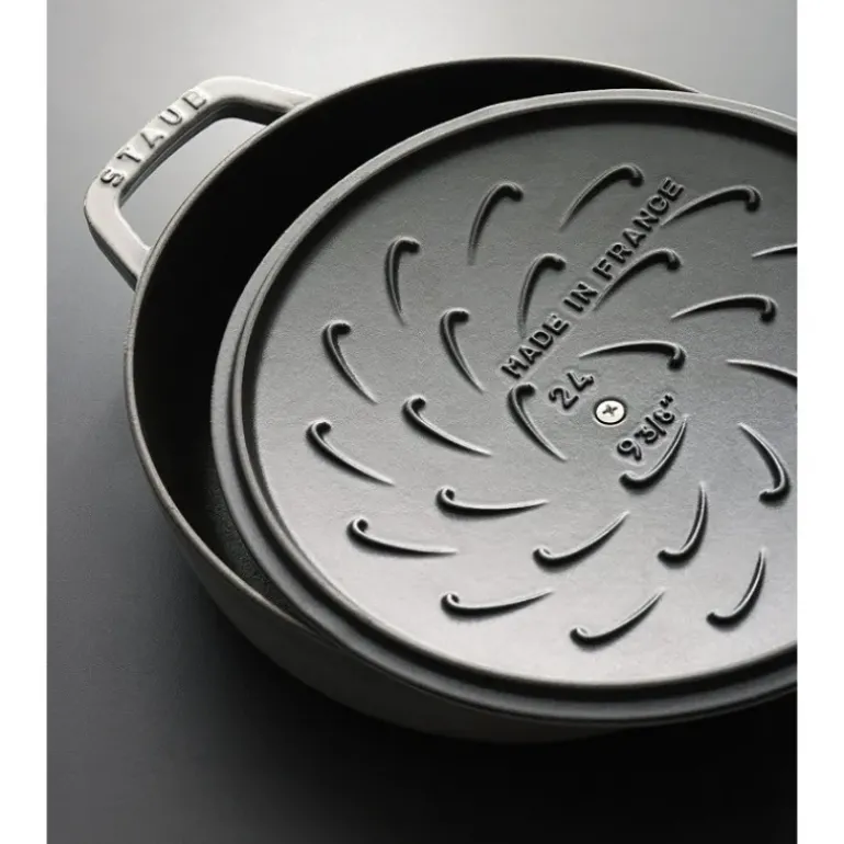 Sauteuse en Fonte Chistera 24 cm Gris Graphite Staub