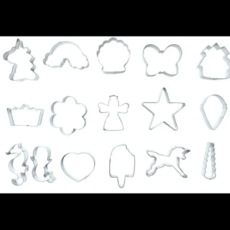 Seau 16 Emporte-Pièces Thème Licorne Fairytale Scrapcooking