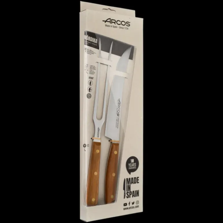 Service à Découper Bois et Inox Nordika Arcos