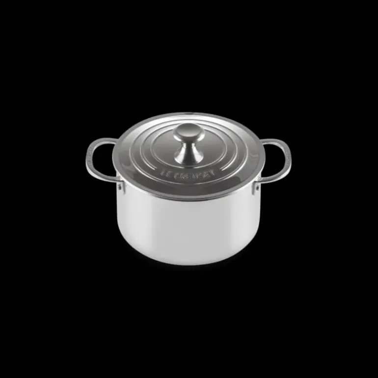 Set 4 Pièces Casseroles et Faitout Inox Signature Le Creuset
