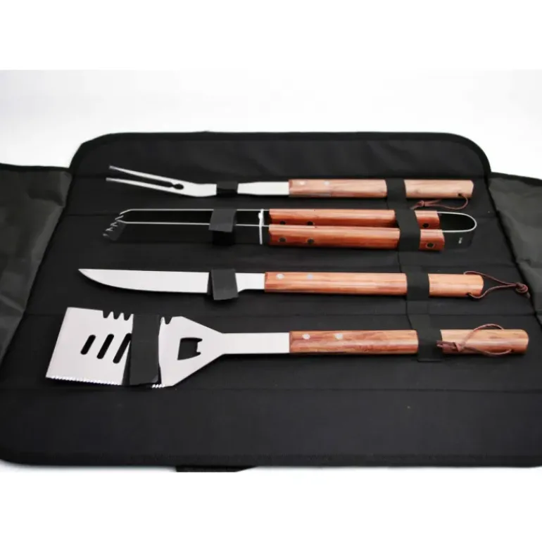 Set barbecue 4 pièces transportable