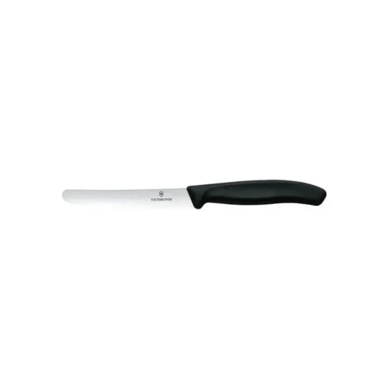 Set Couteau d'Office, Couteau à Tomate et Epluche Légumes Noir Swiss Classic Victorinox