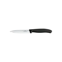 Set Couteau d'Office, Couteau à Tomate et Epluche Légumes Noir Swiss Classic Victorinox