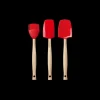 Set de 3 Spatules Silicone Cerise Le Creuset