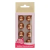 Sphère en Chocolat Bronze 2 cm (x8) Funcakes