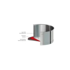 Série de 3 Casseroles + Poignée Zenith Amovible Inox Cristel