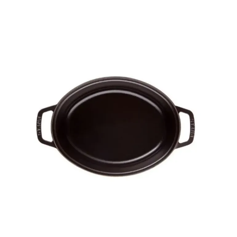 STAUB Cocotte Fonte Ovale 23 cm Noir Mat 2,35 L