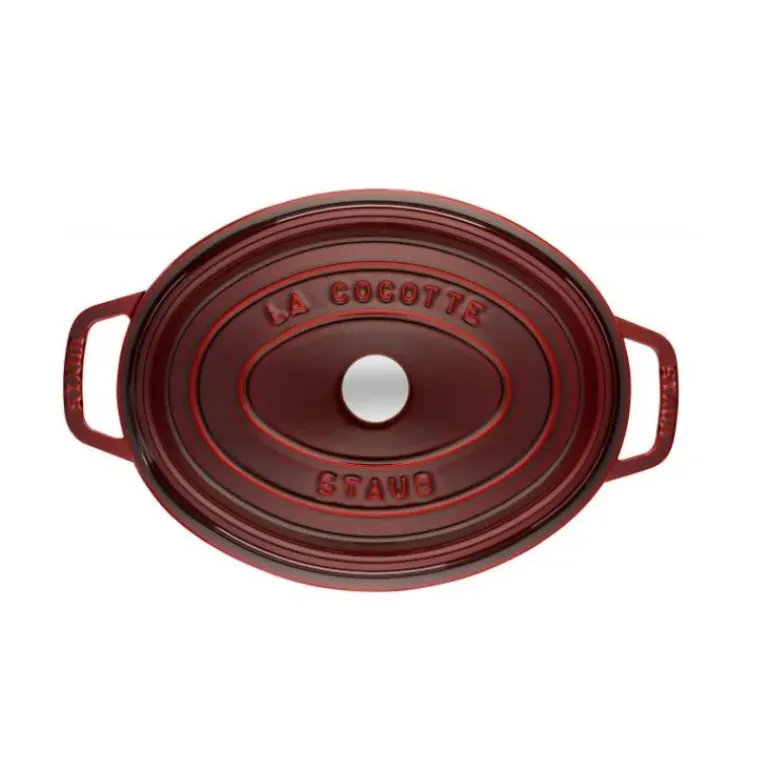 STAUB Cocotte Fonte Ovale 33 cm Grenadine Majolique 6,7 L