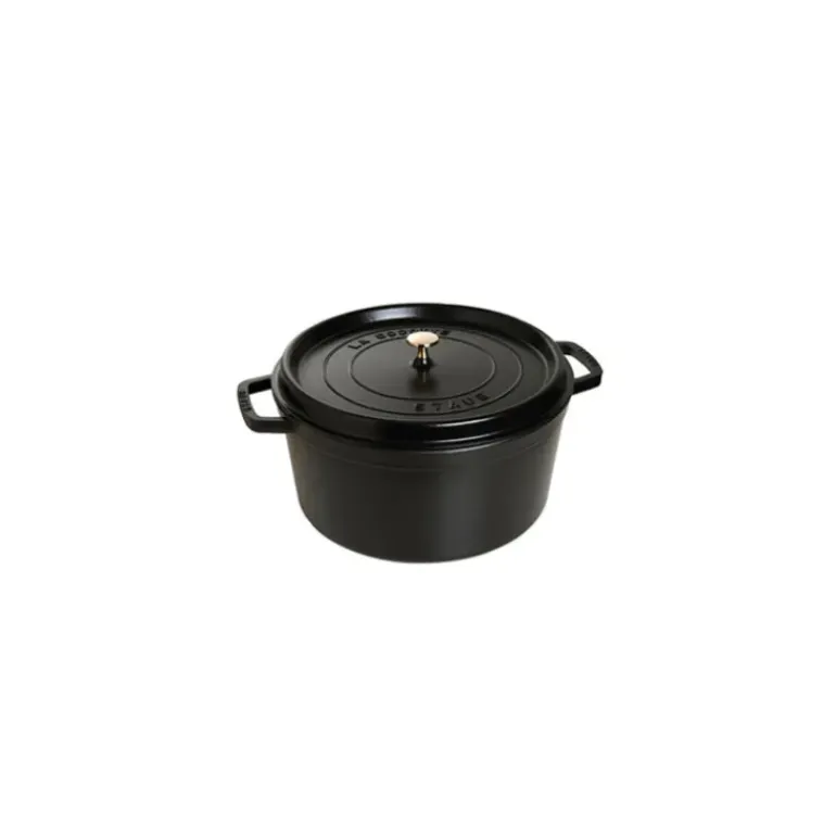 STAUB Cocotte Fonte Ronde 24 cm Noir Mat 3,8 L