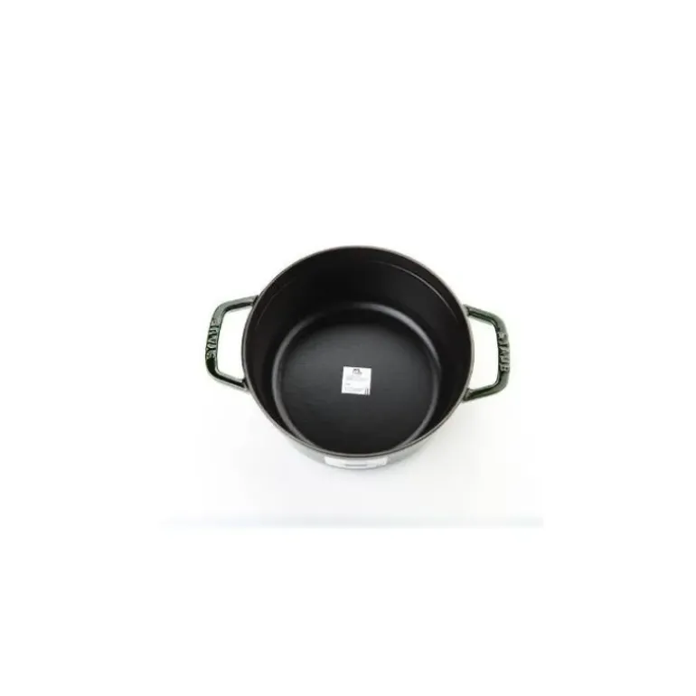STAUB Cocotte Fonte Ronde 24 cm Vert Basilic Majolique 3,8 L