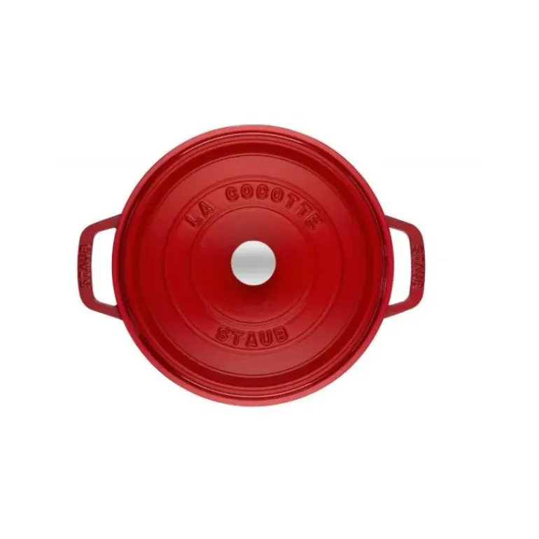 STAUB Cocotte Fonte Ronde 22 cm Rouge Cerise 2,6 L