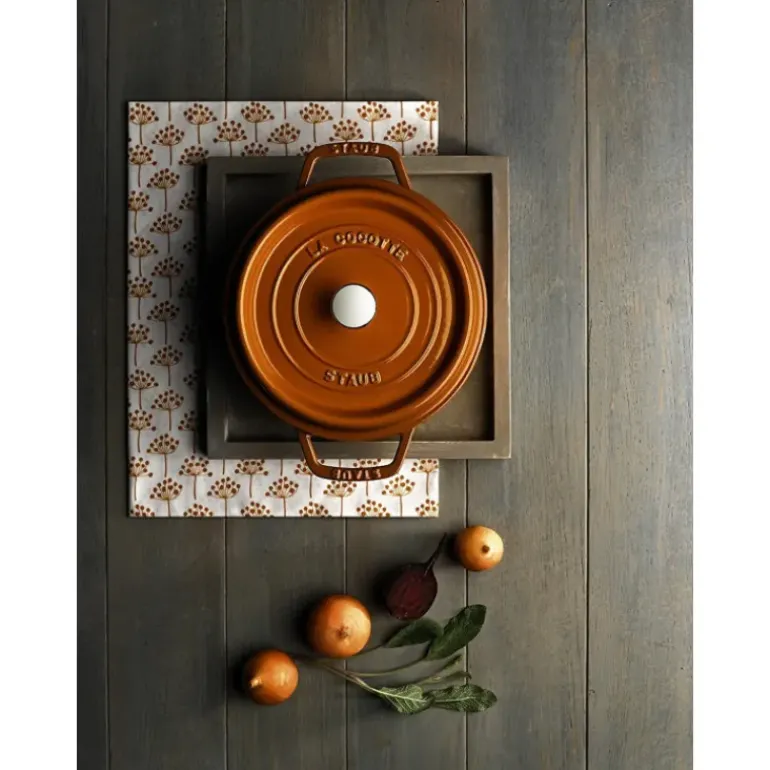 STAUB Cocotte Fonte Ronde 24 cm Cannelle Majolique 3,8 L
