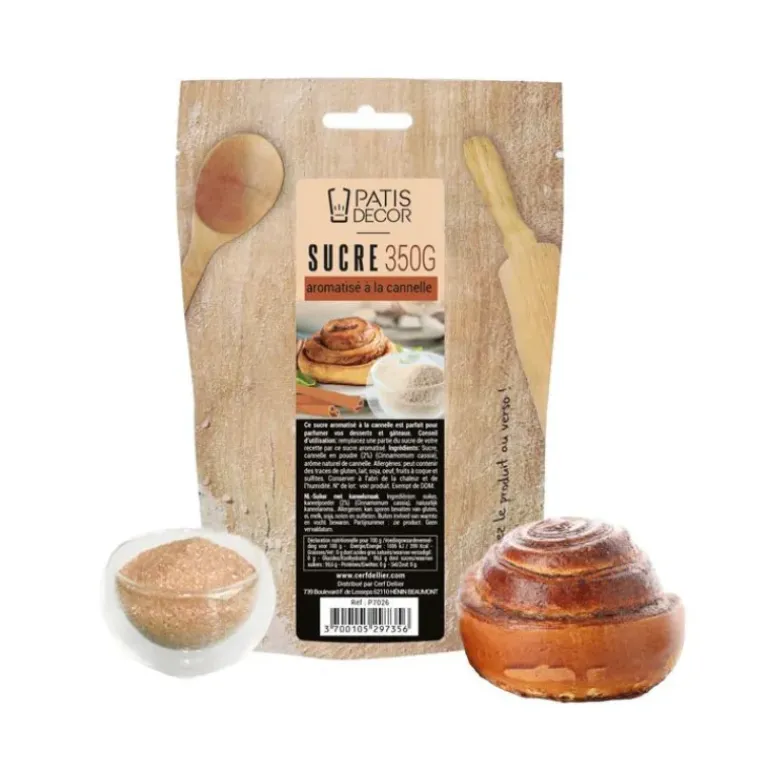 Sucre Aromatisé Cannelle 350 g Patisdécor