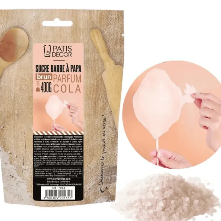 Sucre Barbe à Papa Cola 400 g Patisdécor